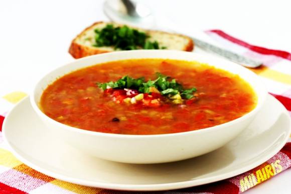 Бобовый суп «по-мексикански»
