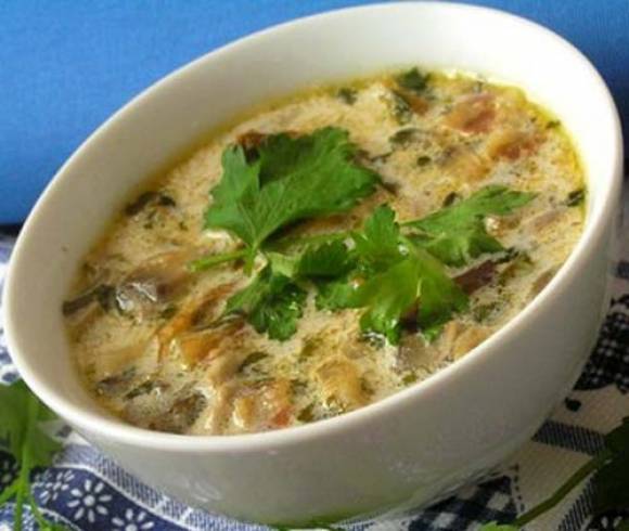 Грибной суп с макаронами – постное овощное блюдо