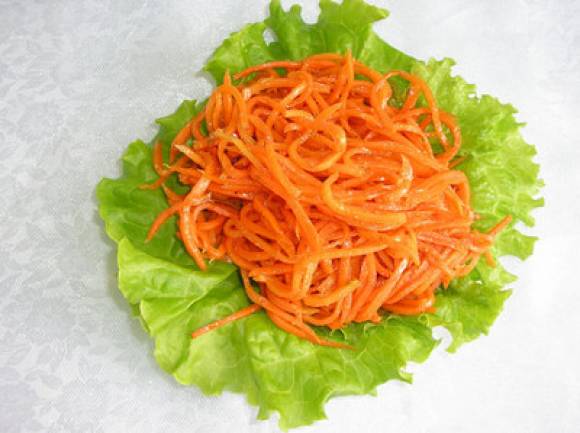 Постная закуска: морковь по-корейски