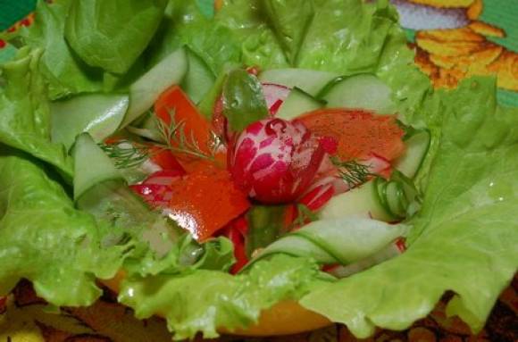 Постный овощной салат «Калейдоскоп»