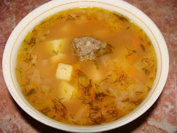 Постный суп из рыбных консервов
