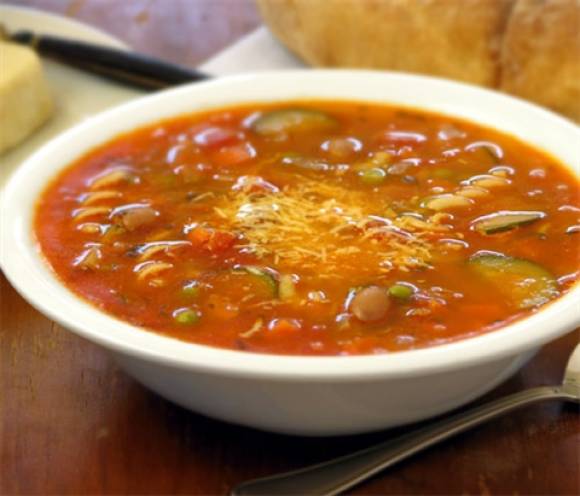 Постный томатно-фасолевый суп