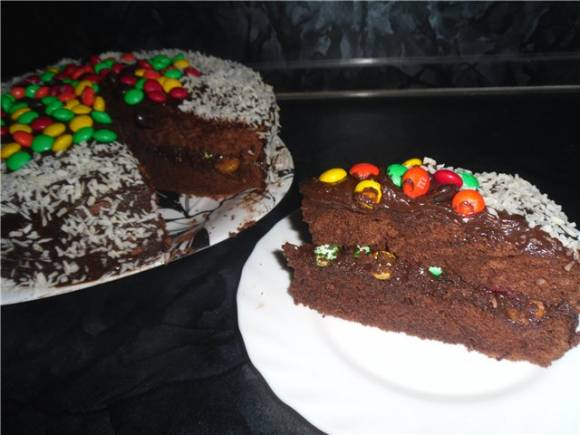 Рецепты тортов без выпечки – тортик с драже «Клик»