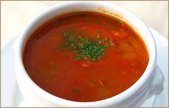 Сладкий томатный суп
