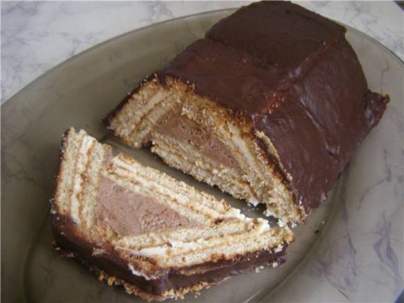 Торт-домик из печенья