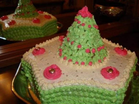 Торт новогодний "Елка"