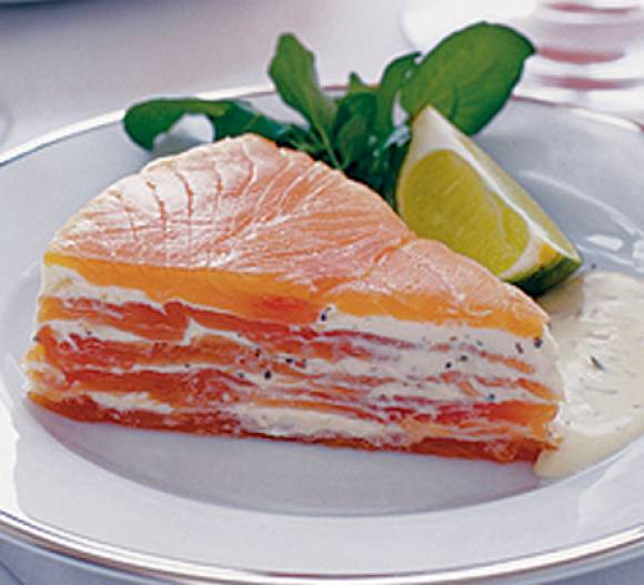 Торт закусочный из лосося