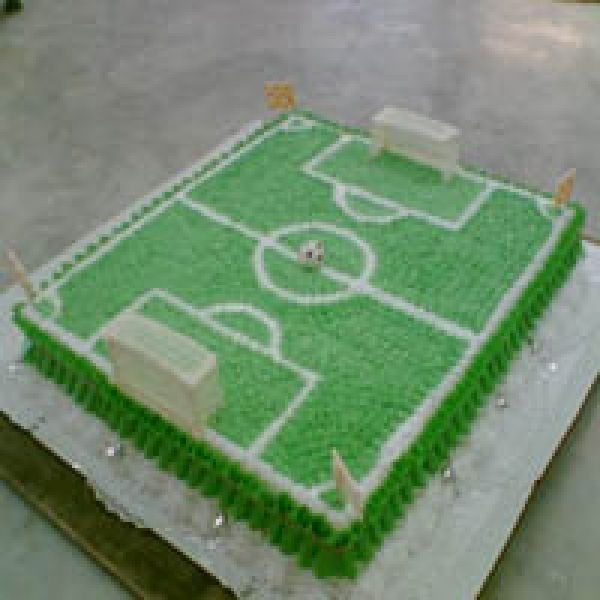  как сделать торт футбольное поле