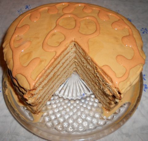  медовый торт со сгущенкой рецепт с фото