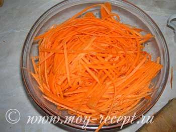  морковь по корейски с приправой