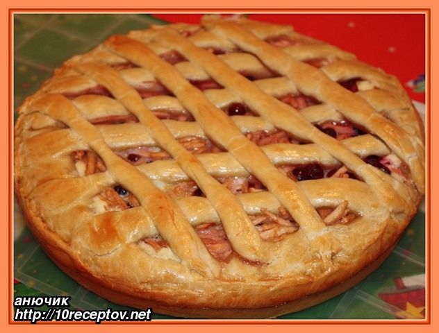  рецепт пирога с абрикосами и яблоками