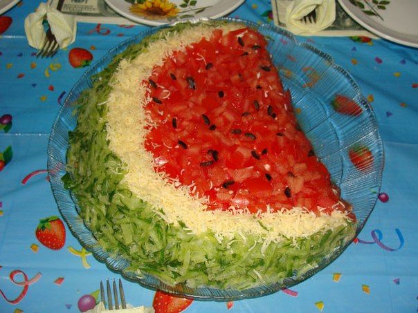  салат долька арбуза фото