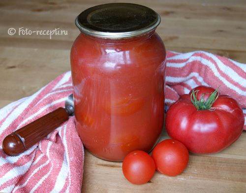  томаты в собственном соку без стерилизации