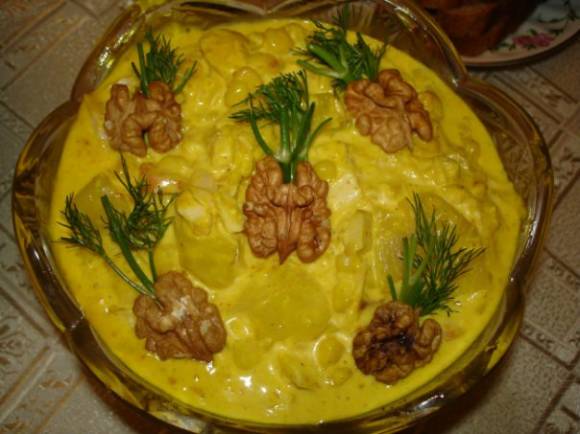 Салат для 8 марта «Курочка с ананасами»