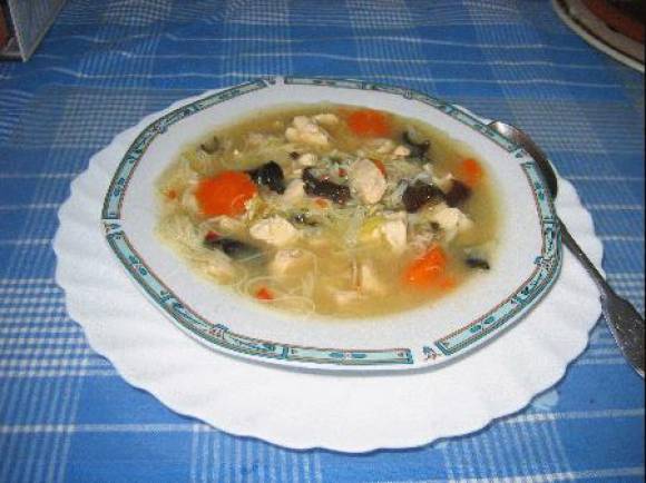 Суп, рецепт супа овощного в горшочке с цыпленком