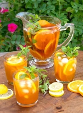 Холодный чай с мятой и лимоном в домашних условиях