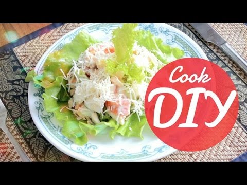 Рецепт салата с морепродуктами  DIY